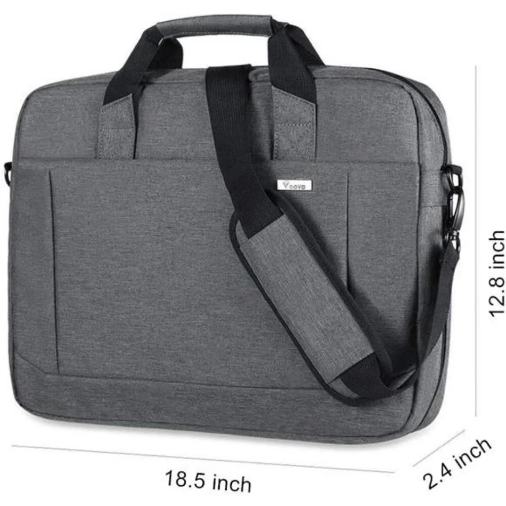 Laptop Bag Case 17 17.3 Inch Computer Sleeve Messenger Bag with Shoulder Strap